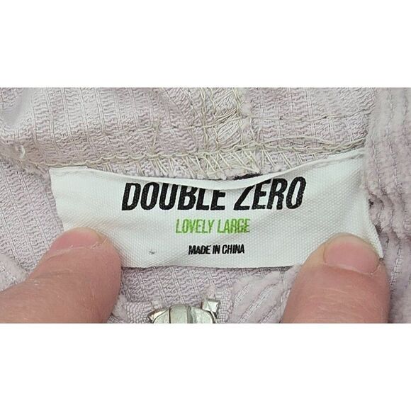 Double Zero Lovely Large Corduroy Hooded Jacket With Zip Front Chore Barn Coat - Picture 3 of 8